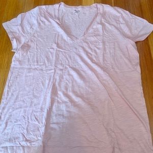 Madewell light pink tee size large